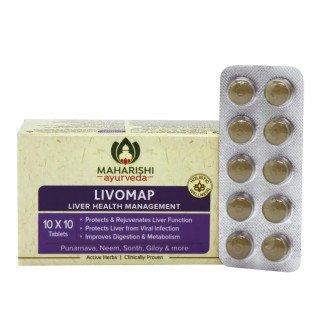 Лівомап / Livomap, Maharishi Ayurveda, 100 tab. - найкращий препарат для печінки