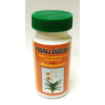 Йогарадж Гуггул, 100 таб., Бадьянатх / Yograj Guggul,100 tab., Baidyanath
