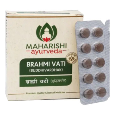 Брахмі ваті, Maharishi Ayurveda, 100 таб. Брахмі ваті Maharishi Ayurveda — класичні аюрведичні таблетки, 100 шт.