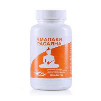 Амалаки расаяна экстракт, Пунарвасу, 60 таб. - иммунитет и омоложение, источник витамина С