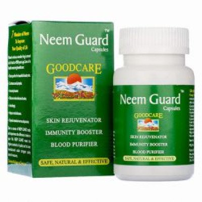 Нім Гард Гуд Кейр, 60 капс., Бадьянатх/ Neem Guard Goodсare, 60 caps, Baidyanath – засіб для очищення крові
