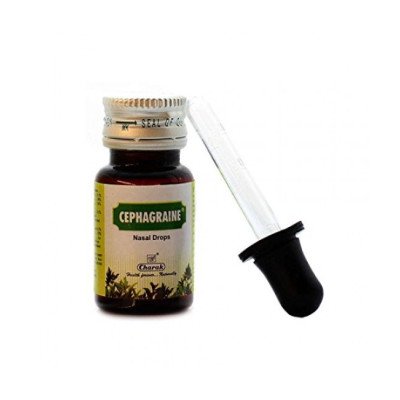 Сефагрейн / Cephagraine Nasal Drops, Charak, 15 ml - закладеність носа, мігрені