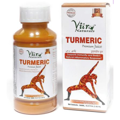 Сік Куркуми, Вітро Натуралс, 500мл / Turmeric Premium Juice, Vitro Naturals